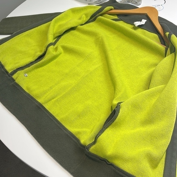 Lululemon Post Savasana Reversible Jacket Fatigue Green / Antidote Size 8 - Picture 9 of 11